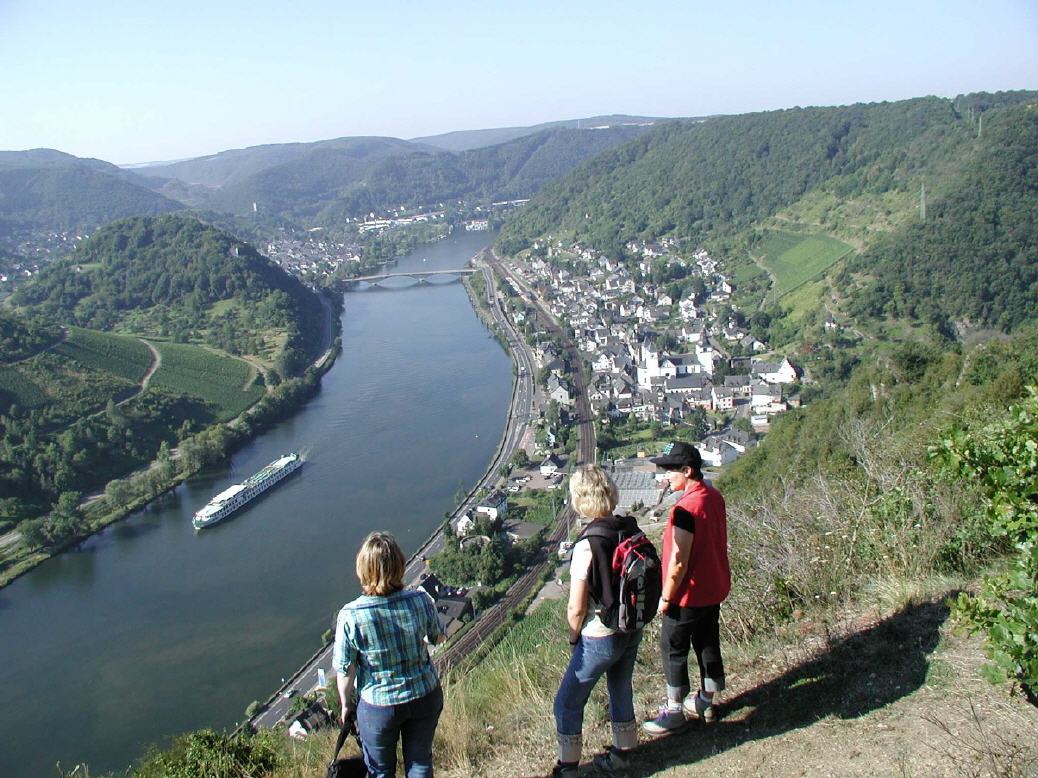 Blick vom Kompeskopf auf Karden und Treis