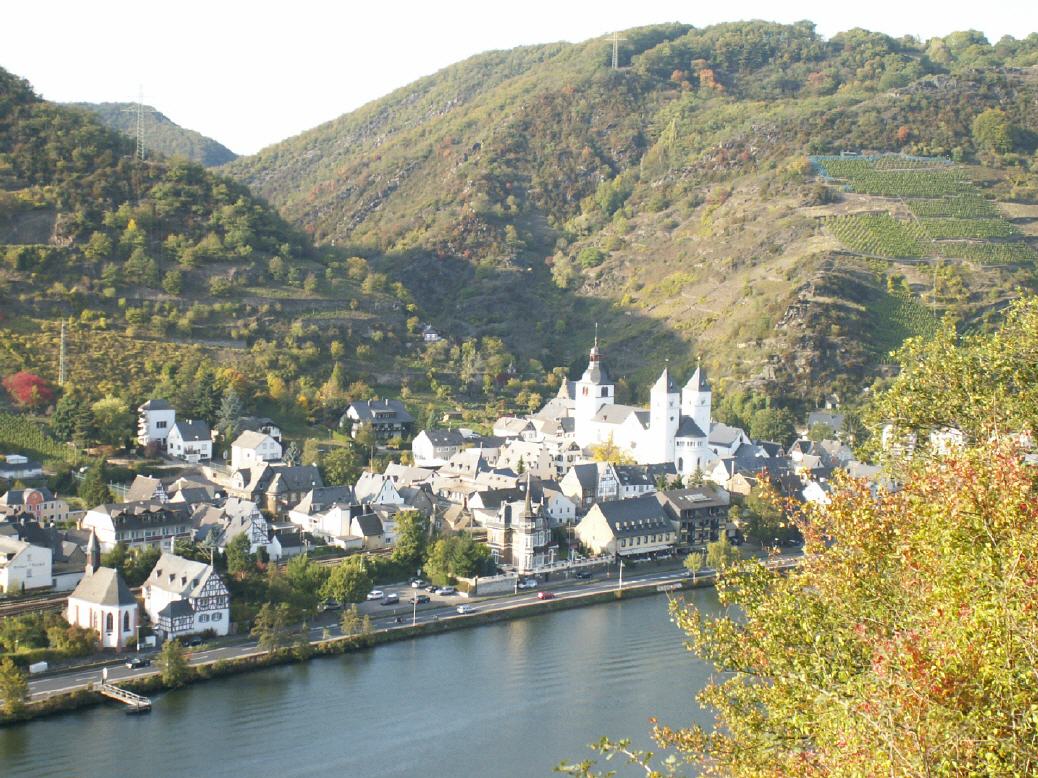 Blick auf Karden mit Stiftskirche